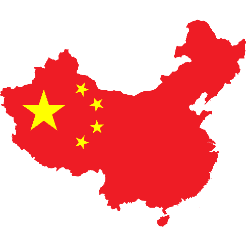 China-flag-map